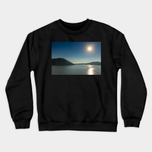 Danube river and mountains Crewneck Sweatshirt